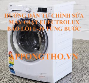 Cảnh Báo Lỗi E-39 Máy Giặt Electrolux cửa trước