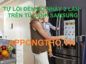 Tủ lạnh Samsung nháy đèn đỏ 2 lần là do CẢM BIẾN